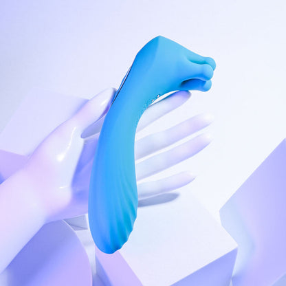 Evolved HEADS OR TAILS - Blue 19.3 cm USB Rechargeable Dual Ended Massager Evolved