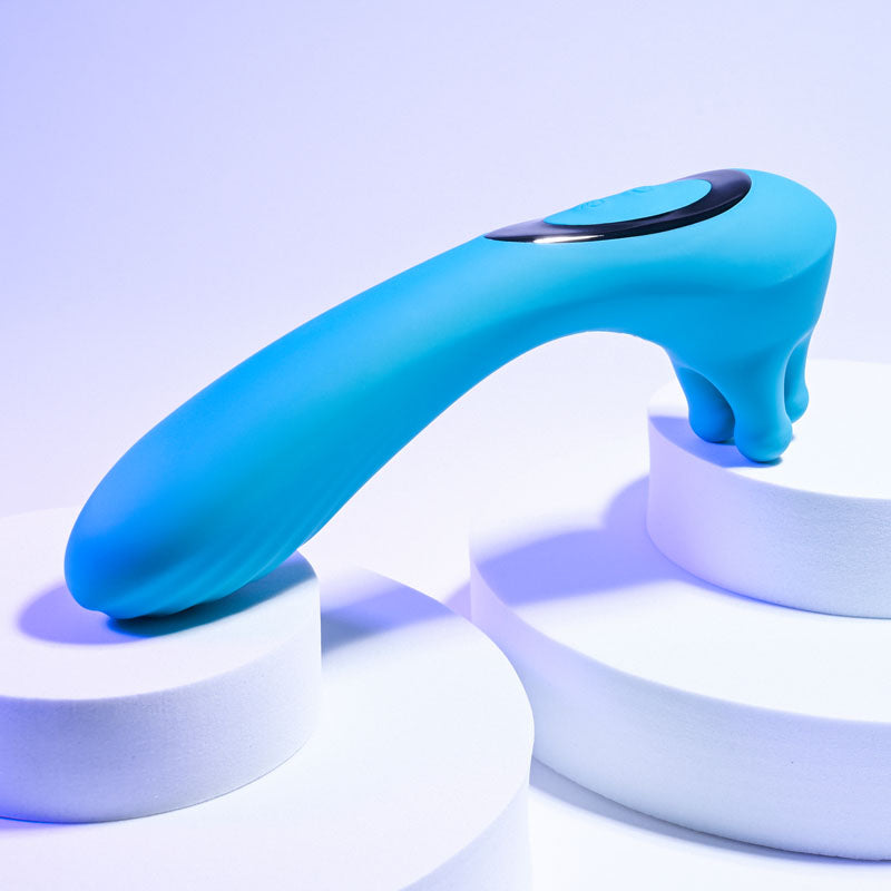 Evolved HEADS OR TAILS - Blue 19.3 cm USB Rechargeable Dual Ended Massager Evolved