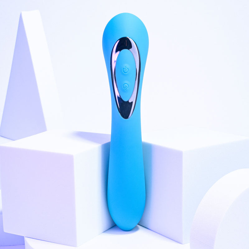 Evolved HEADS OR TAILS - Blue 19.3 cm USB Rechargeable Dual Ended Massager Evolved