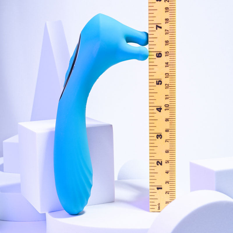 Evolved HEADS OR TAILS - Blue 19.3 cm USB Rechargeable Dual Ended Massager Evolved
