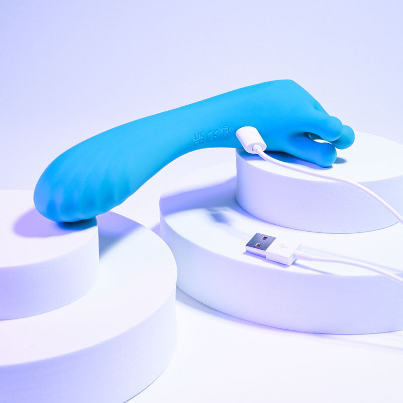 Evolved HEADS OR TAILS - Blue 19.3 cm USB Rechargeable Dual Ended Massager Evolved