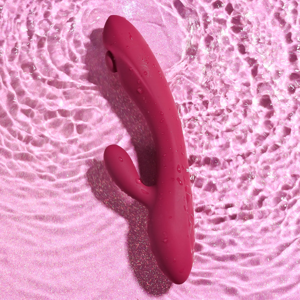 Evolved JAMMIN' G - Burgundy 20.1 cm USB Rechargeable Rabbit Vibrator Evolved