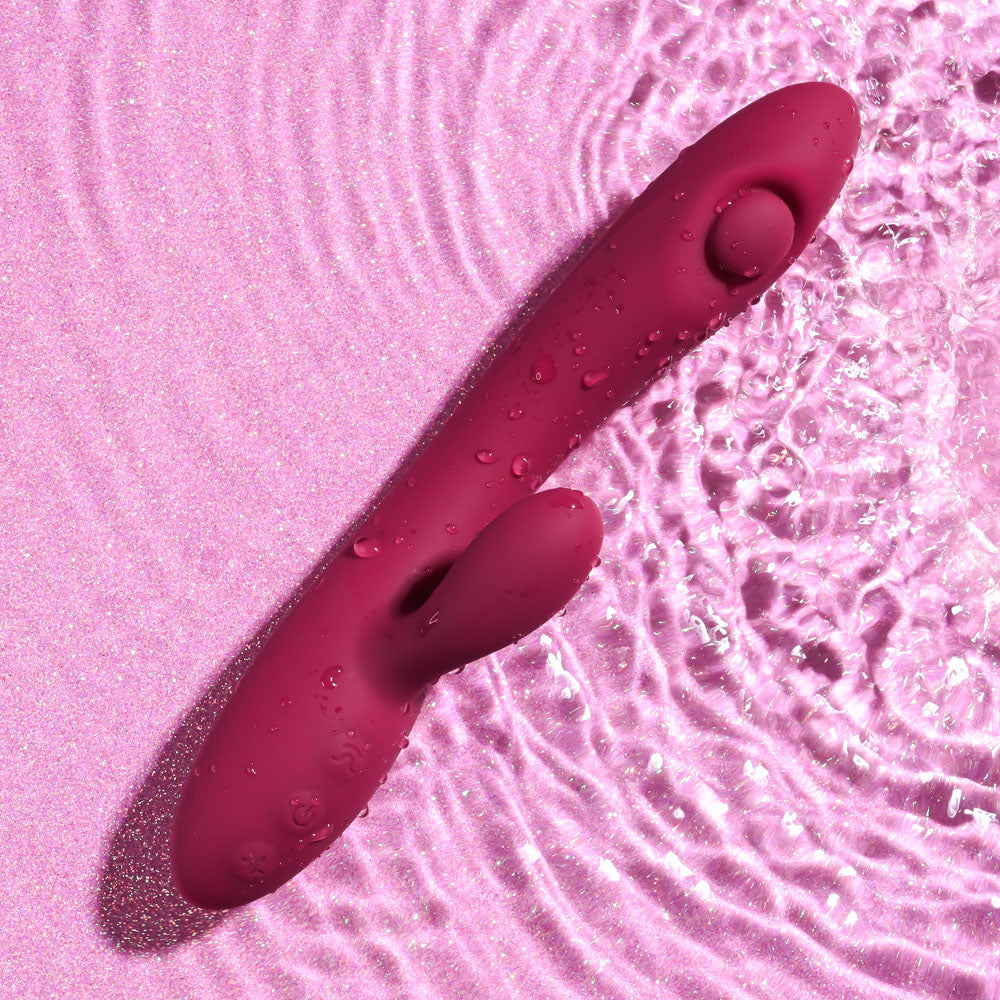 Evolved JAMMIN' G - Burgundy 20.1 cm USB Rechargeable Rabbit Vibrator Evolved