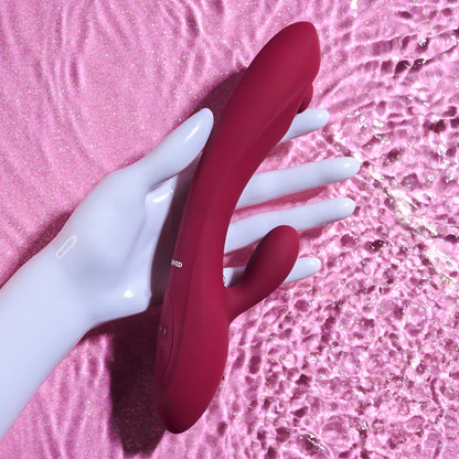 Evolved JAMMIN' G - Burgundy 20.1 cm USB Rechargeable Rabbit Vibrator Evolved