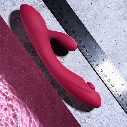 Evolved JAMMIN' G - Burgundy 20.1 cm USB Rechargeable Rabbit Vibrator Evolved