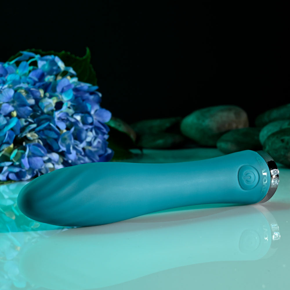 Evolved ULTRA WAVE - Blue 13 cm USB Rechargeable Mini Vibrator Evolved