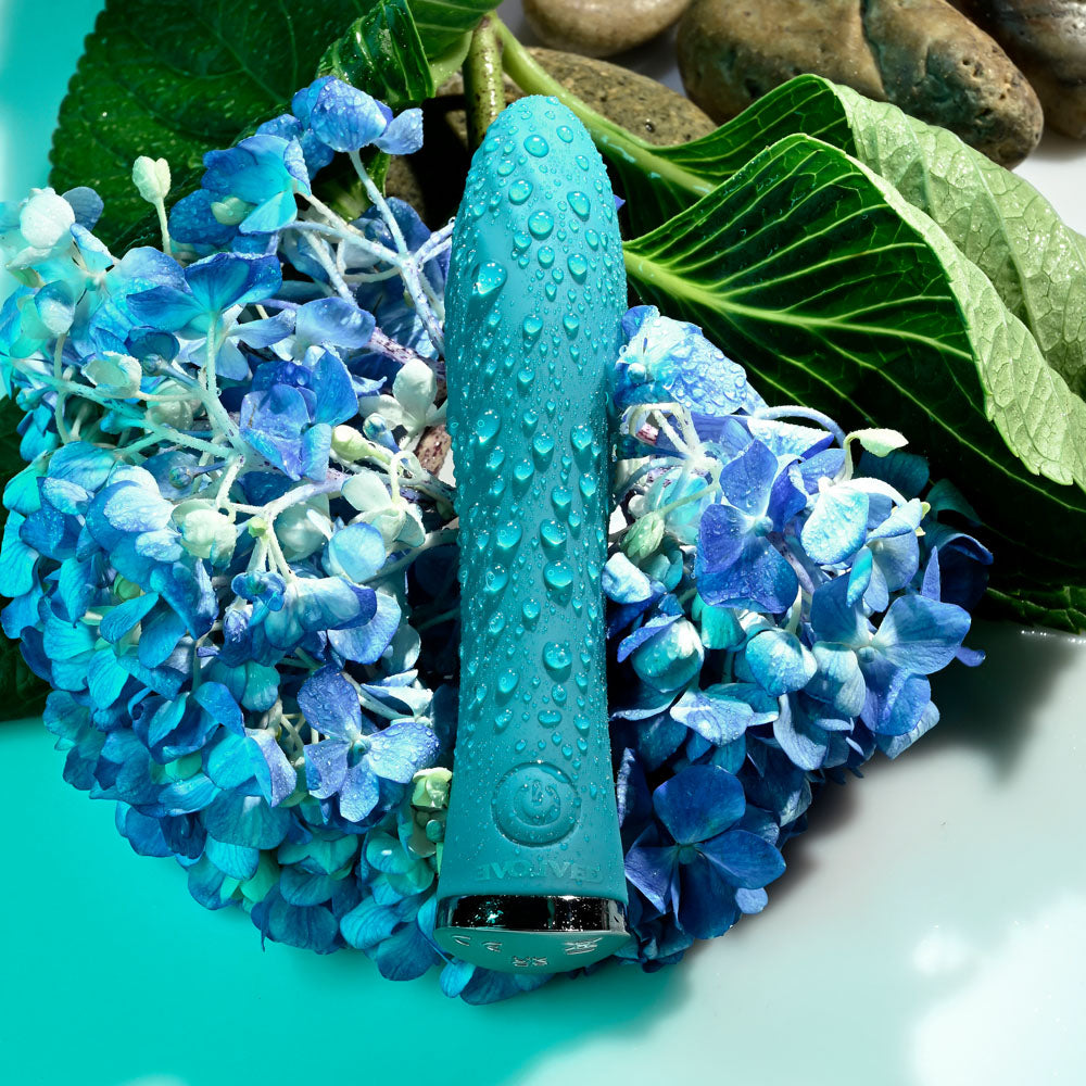 Evolved ULTRA WAVE - Blue 13 cm USB Rechargeable Mini Vibrator Evolved