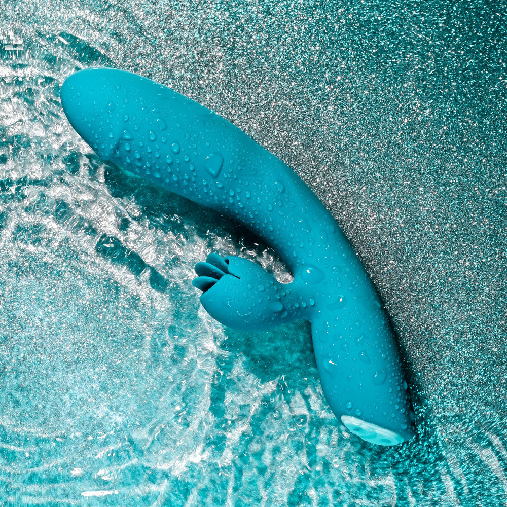 Evolved FIERCE FLICKER - Blue 19.5 cm USB Rechargeable Rabbit Flicker Vibrator Evolved