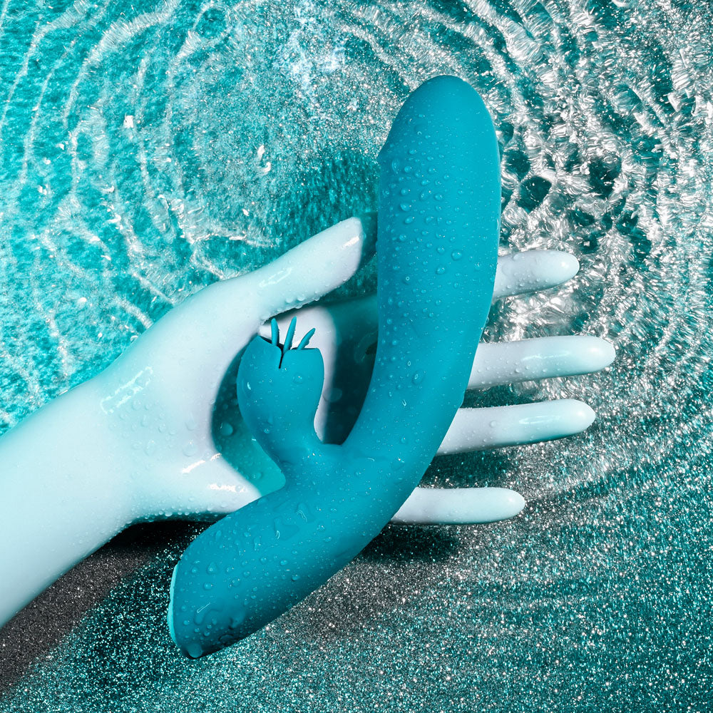 Evolved FIERCE FLICKER - Blue 19.5 cm USB Rechargeable Rabbit Flicker Vibrator Evolved