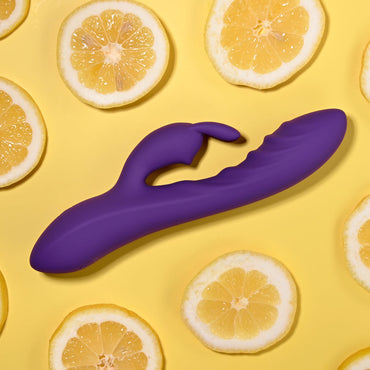Evolved WAVY RABBIT - Purple 20.6 cm USB Rechargeable Rabbit Vibrator Evolved