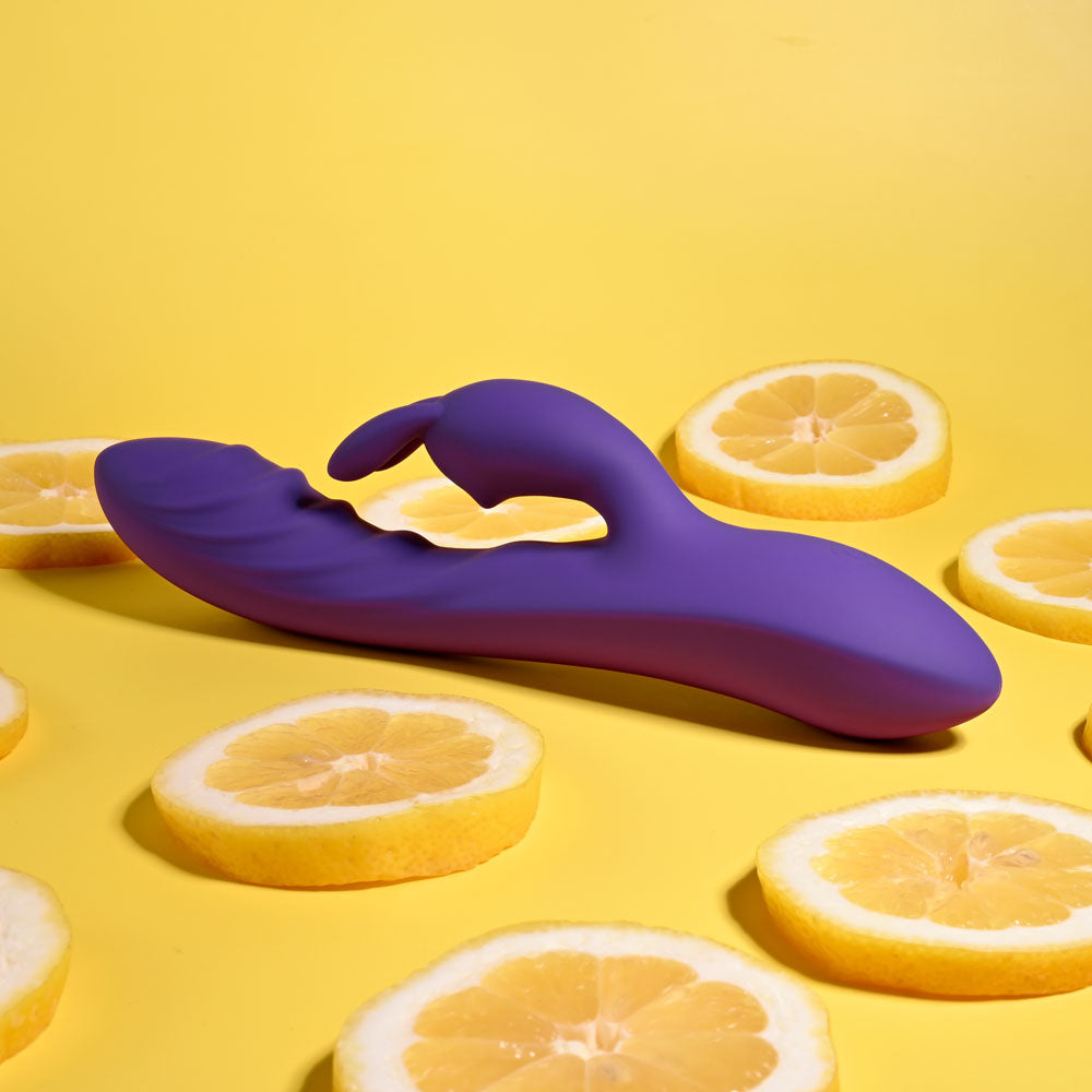 Evolved WAVY RABBIT - Purple 20.6 cm USB Rechargeable Rabbit Vibrator Evolved