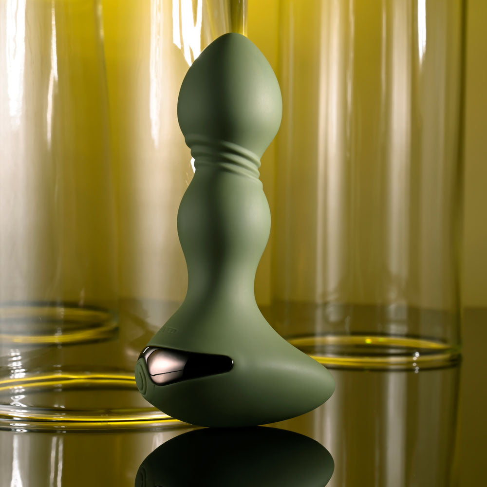 Evolved LIEUTENANT - Green 12.2 cm USB Rechargeable Vibrating Butt Plug Evolved