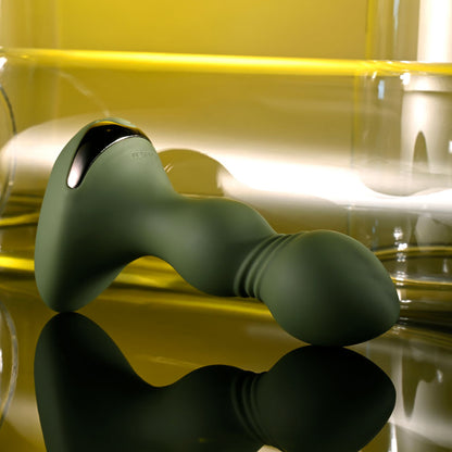 Evolved LIEUTENANT - Green 12.2 cm USB Rechargeable Vibrating Butt Plug Evolved