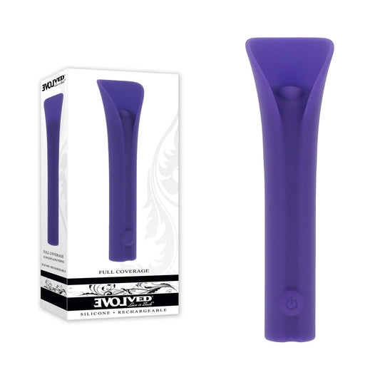 Evolved FULL COVERAGE - Purple 11.9 cm USB Rechargeable Bullet Purple - Club X