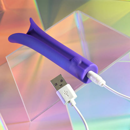 Evolved FULL COVERAGE - Purple 11.9 cm USB Rechargeable Bullet Evolved