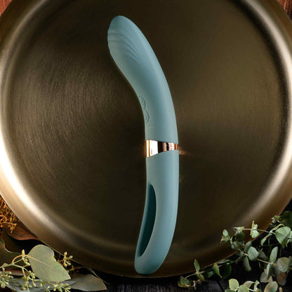 Evolved CHICK FLICK - Olive Green 24 cm USB Rechargeable Vibrator with Flicking Tip Evolved