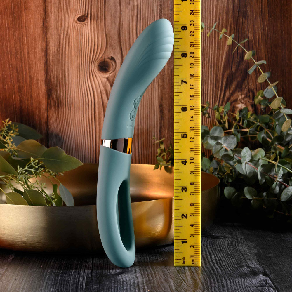 Evolved CHICK FLICK - Olive Green 24 cm USB Rechargeable Vibrator with Flicking Tip Evolved