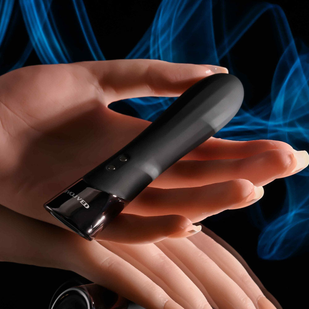 Evolved BACK IN BLACK - Black 11.9 cm USB Rechargeable Bullet Evolved
