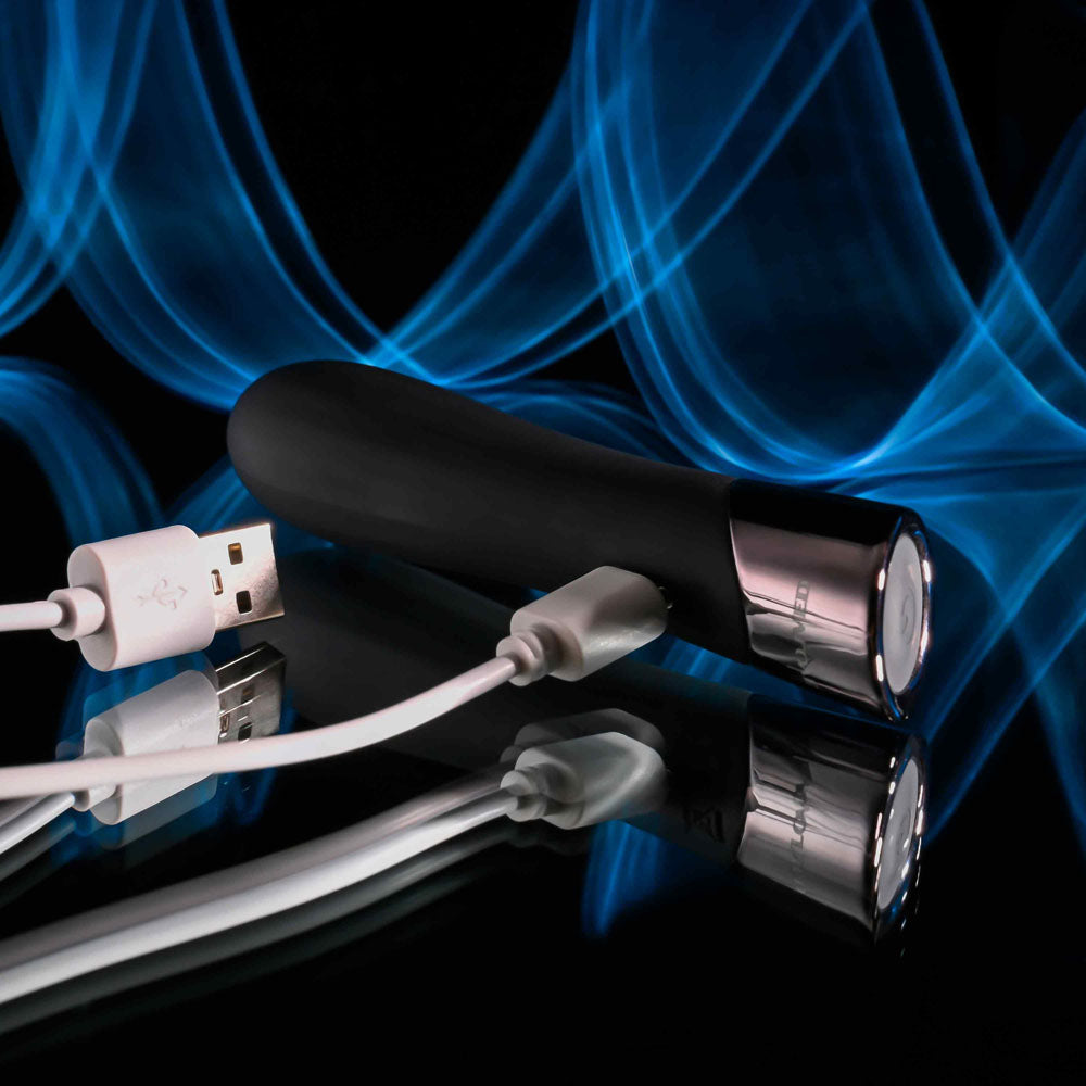 Evolved BACK IN BLACK - Black 11.9 cm USB Rechargeable Bullet Evolved