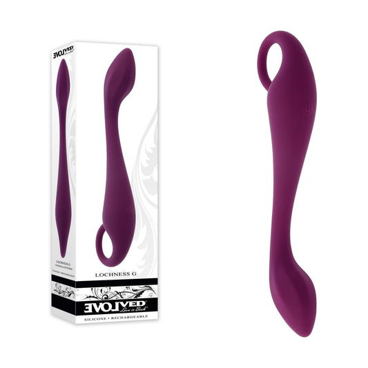 Evolved LOCHNESS G - Purple 19 cm USB Rechargeable Vibrator Purple - Club X