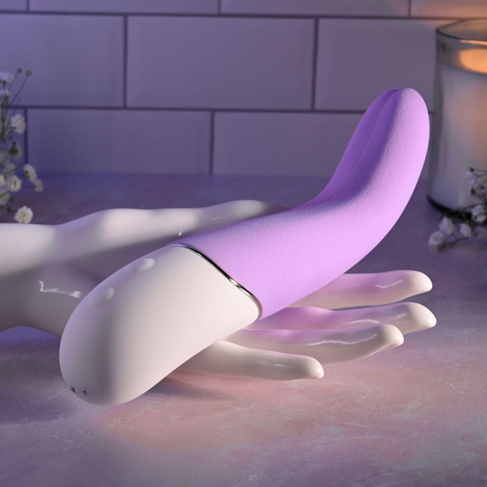 Evolved SLIP OF THE TONGUE - Purple 21.1 cm USB Rechargeable Flicking Tongue Vibrator Evolved