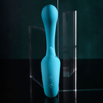 Evolved HOW MANY LICKS - Blue 17.8 cm USB Rechargeable Vibrator with Flicking Stimulator Evolved