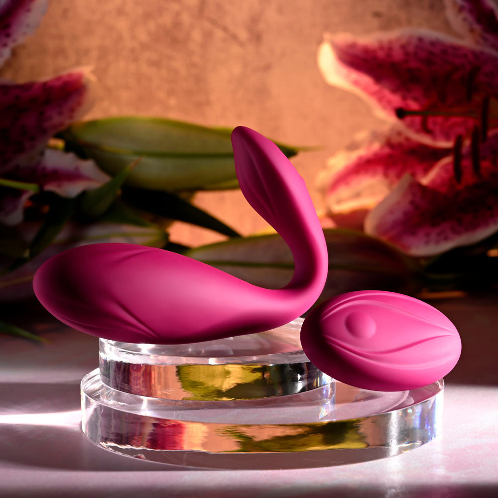 Evolved CHERRY POSE - Pink 16.1 cm USB Rechargeable Flexible & Posable Vibrator with Remote Evolved