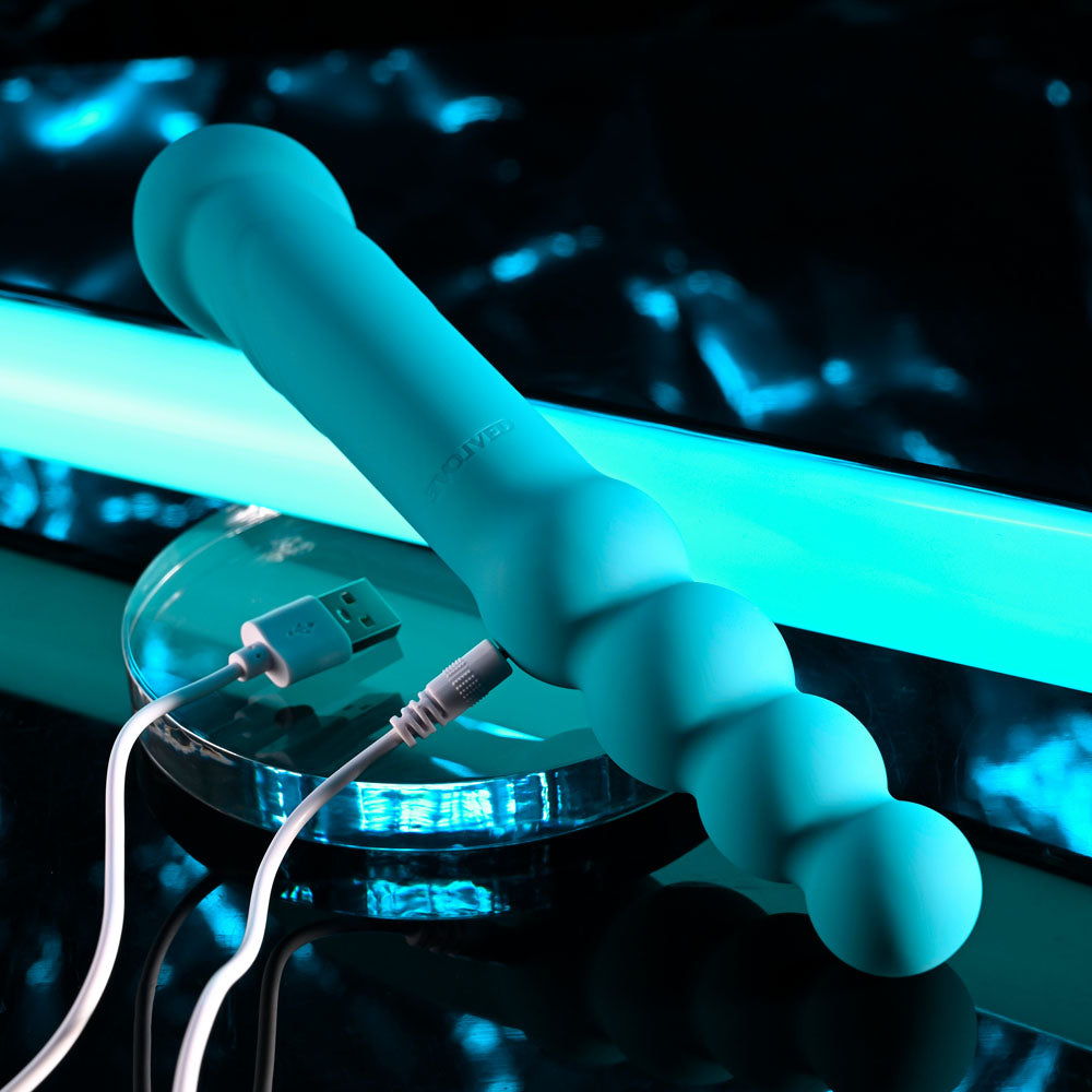 Evolved FLIP FLOP - Blue 23.1 cm USB Rechargeable Dual Ended Vibrator Evolved