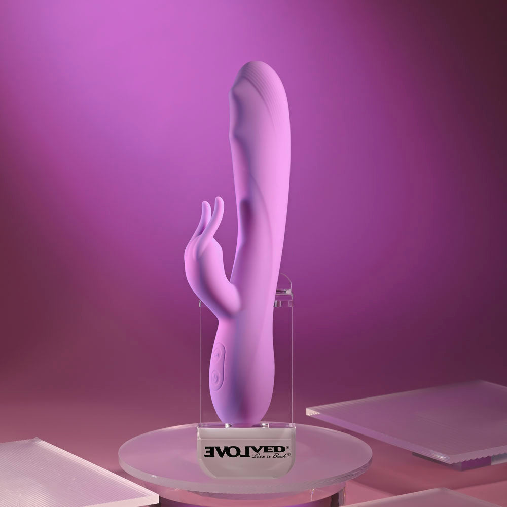 Evolved BEAD THE WAY - Pink 23.2 cm USB Rechargeable Rabbit Vibrator Evolved