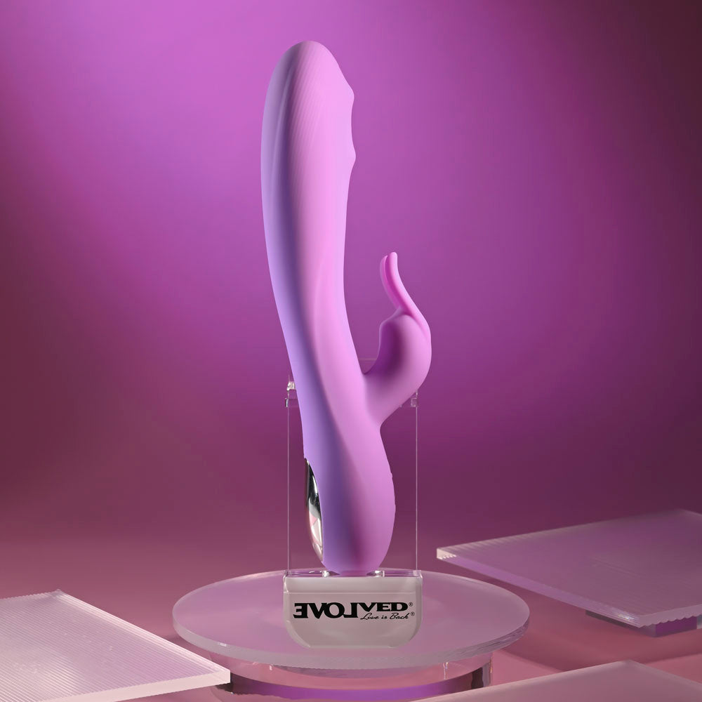 Evolved BEAD THE WAY - Pink 23.2 cm USB Rechargeable Rabbit Vibrator Evolved
