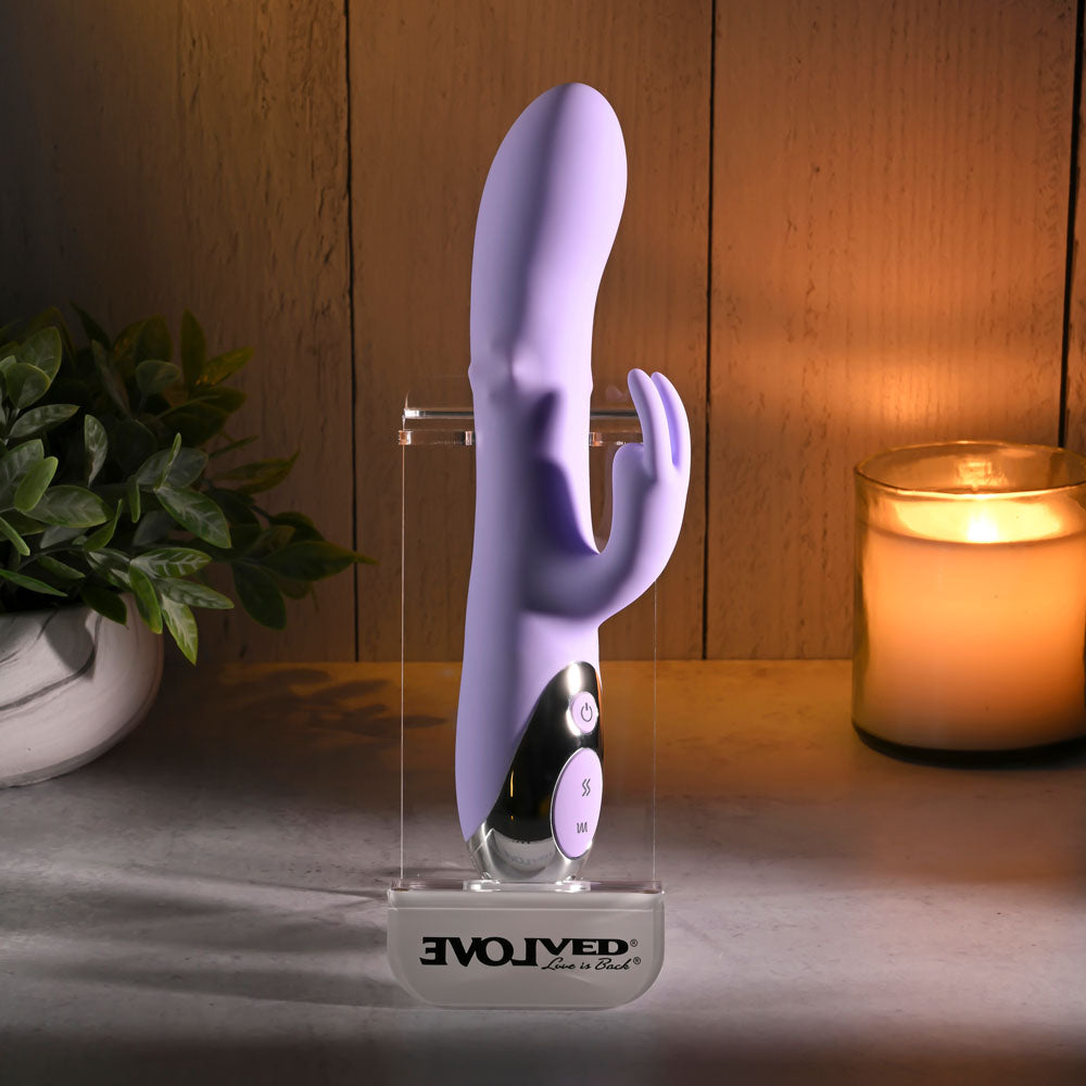 Evolved SPINDERELLA - Purple USB Rechargeable Rabbit Vibrator Evolved