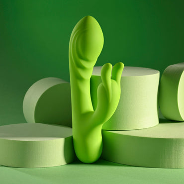 Evolved BRAT BUNNY - Green 16.2 cm USB Rechargeable Rabbit Vibrator Evolved