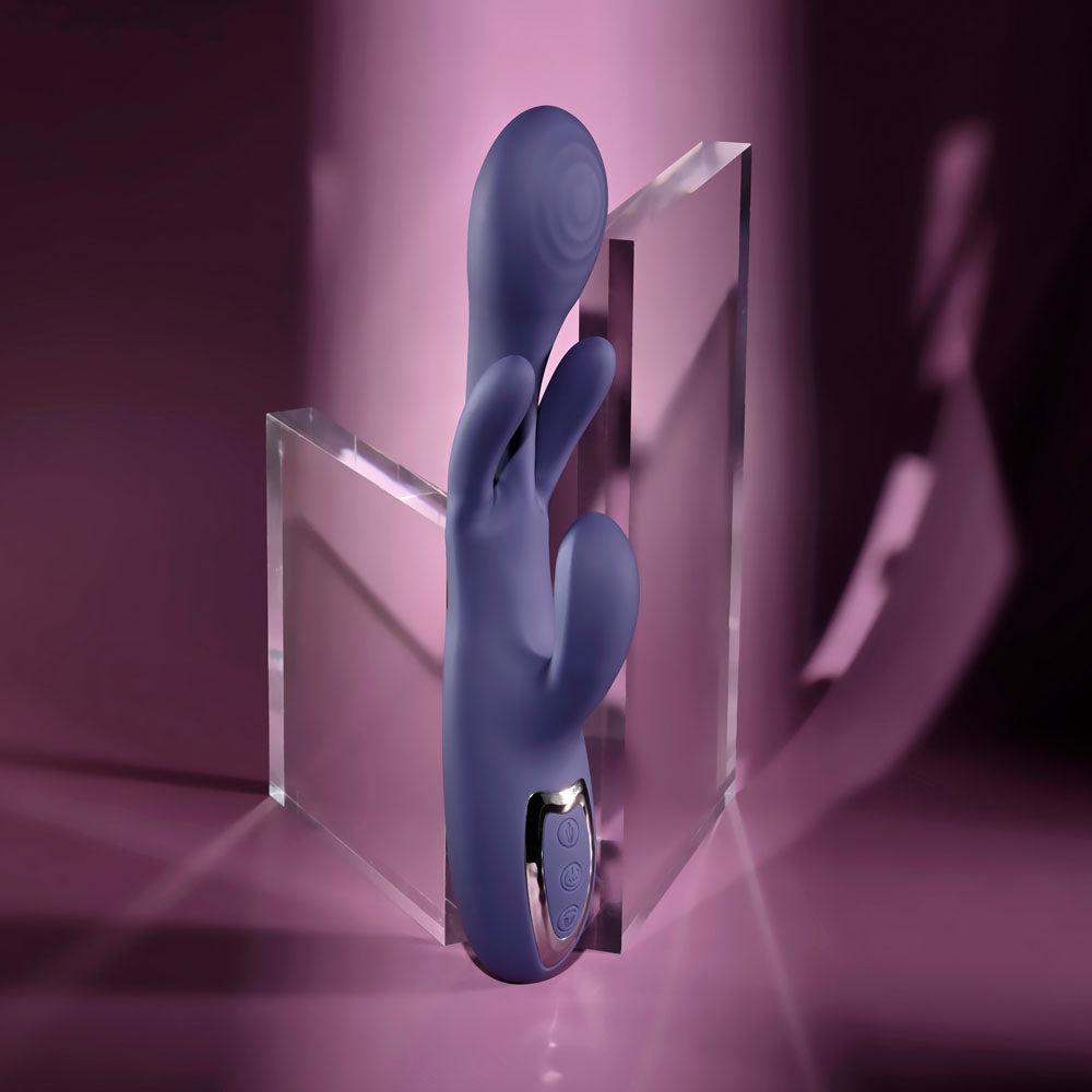 Evolved BOW DOWN - Purple USB Rechargeable Rabbit Vibrator Evolved