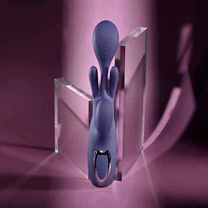Evolved BOW DOWN - Purple USB Rechargeable Rabbit Vibrator Evolved