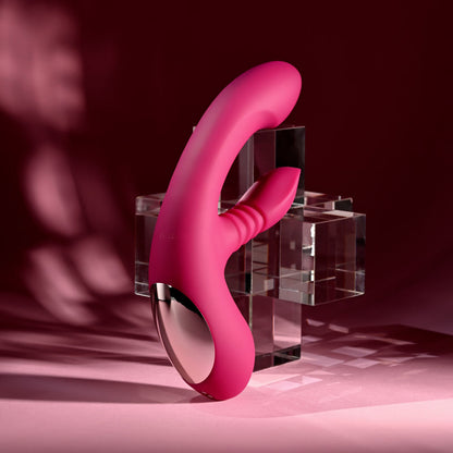 Evolved GENTLE PERSUASION - Pink 20 cm USB Rechargeable Rabbit Vibrator Evolved