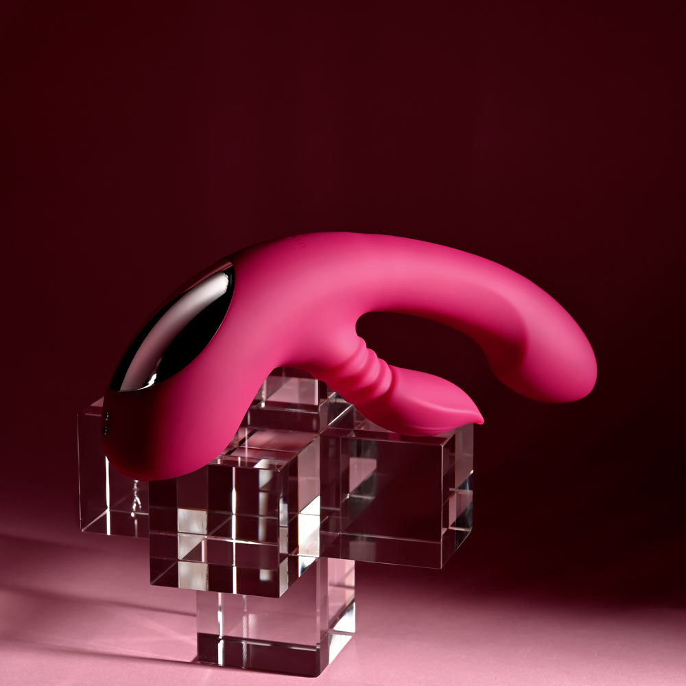 Evolved GENTLE PERSUASION - Pink 20 cm USB Rechargeable Rabbit Vibrator Evolved