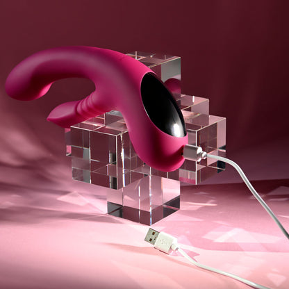Evolved GENTLE PERSUASION - Pink 20 cm USB Rechargeable Rabbit Vibrator Evolved