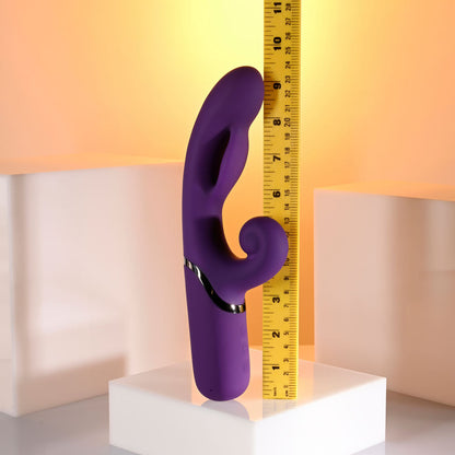 Evolved PLEASURE PUFF - Purple 24.1 cm USB Rechargeable Inflatable Rabbit Vibrator Evolved