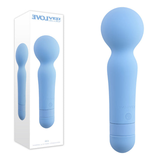 Evolved IRIS - Blue 18.3 cm USB Rechargeable Massage Wand Evolved
