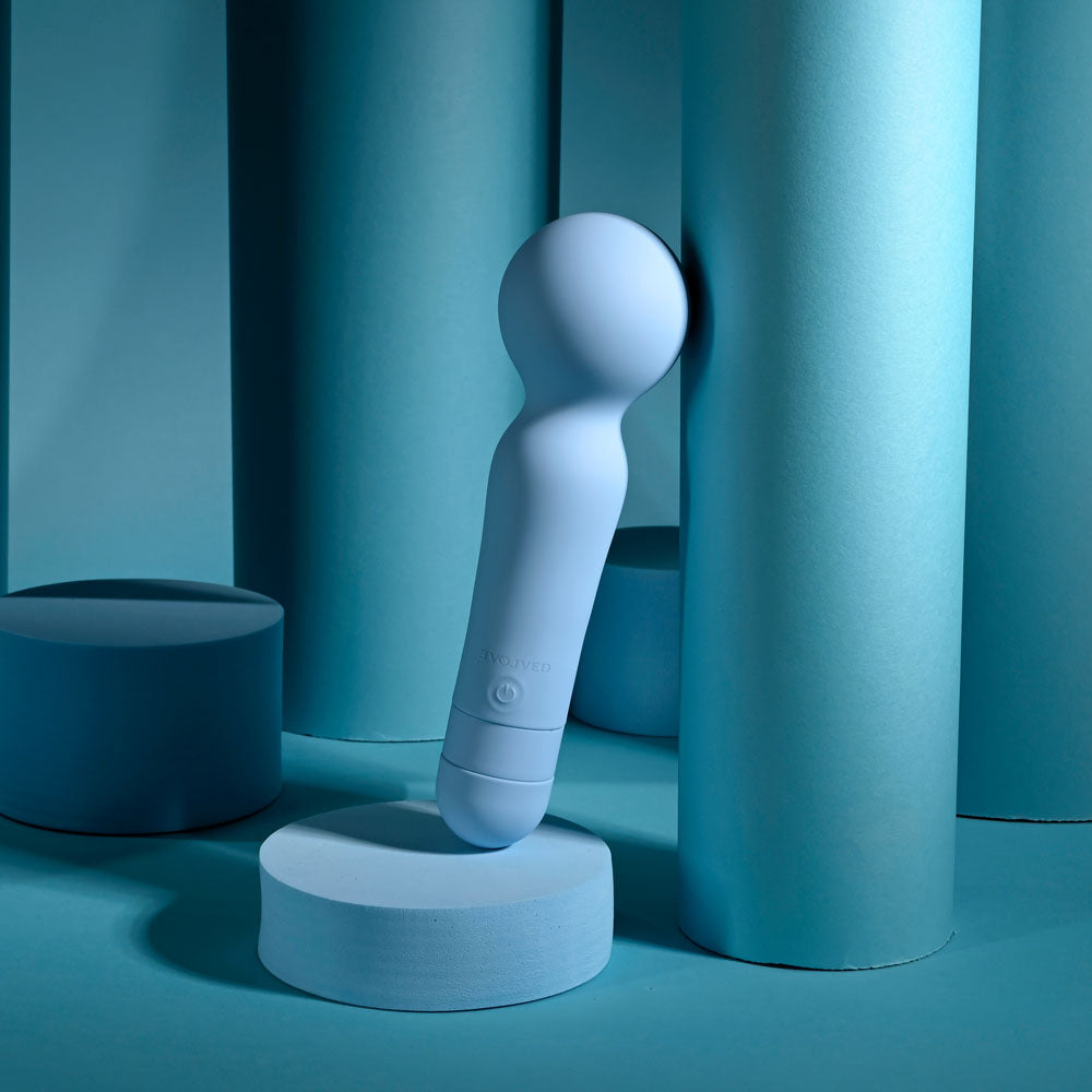 Evolved IRIS - Blue 18.3 cm USB Rechargeable Massage Wand Evolved