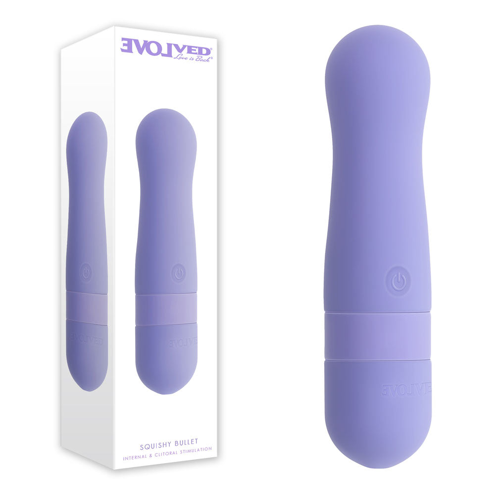 Evolved SQUISHY BULLET - Purple 11 cm USB Rechargeable Bullet Evolved