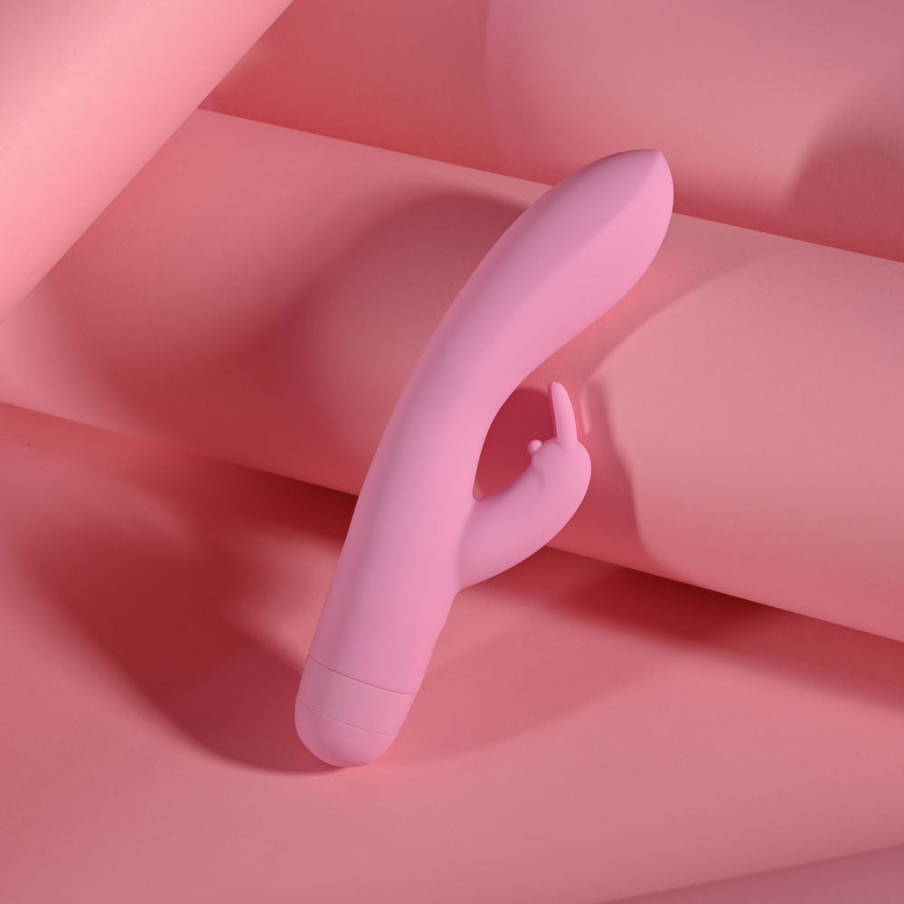 Evolved CUSHY BUNNY - Pink 19.1 cm USB Rechargeable Rabbit Vibrator Evolved