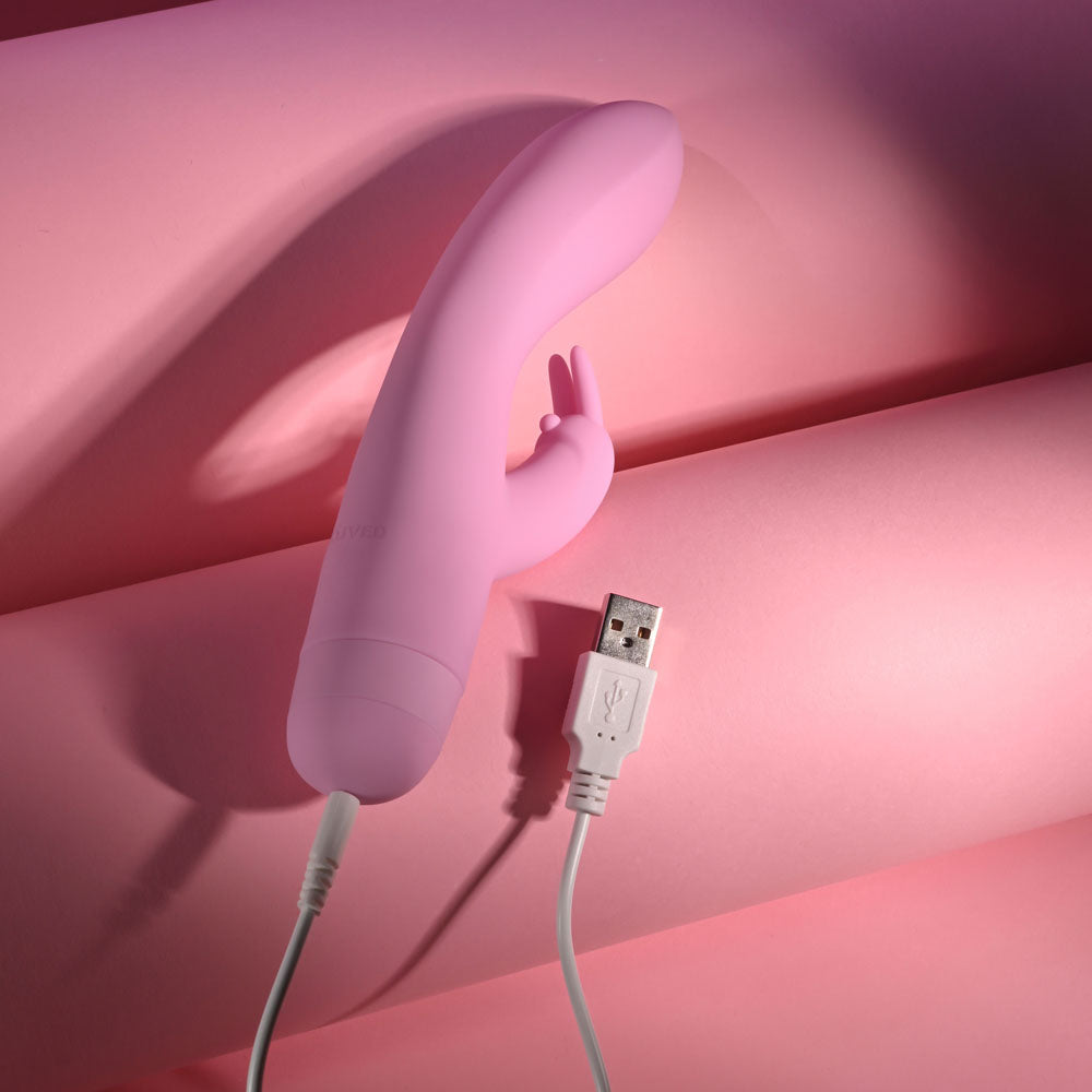 Evolved CUSHY BUNNY - Pink 19.1 cm USB Rechargeable Rabbit Vibrator Evolved