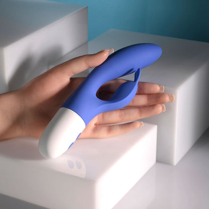 Evolved FUNNY BUNNY - Blue 20 cm USB Rechargeable Rabbit Vibrator Evolved