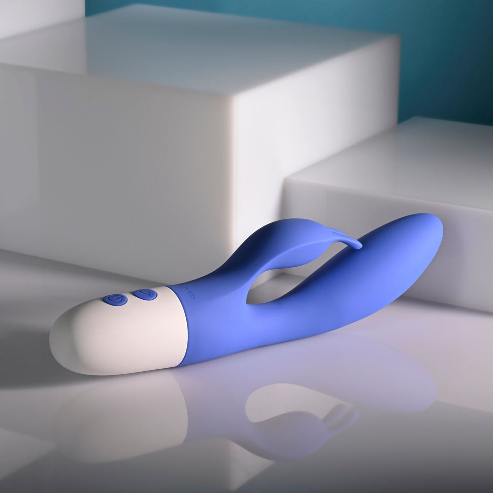 Evolved FUNNY BUNNY - Blue 20 cm USB Rechargeable Rabbit Vibrator Evolved