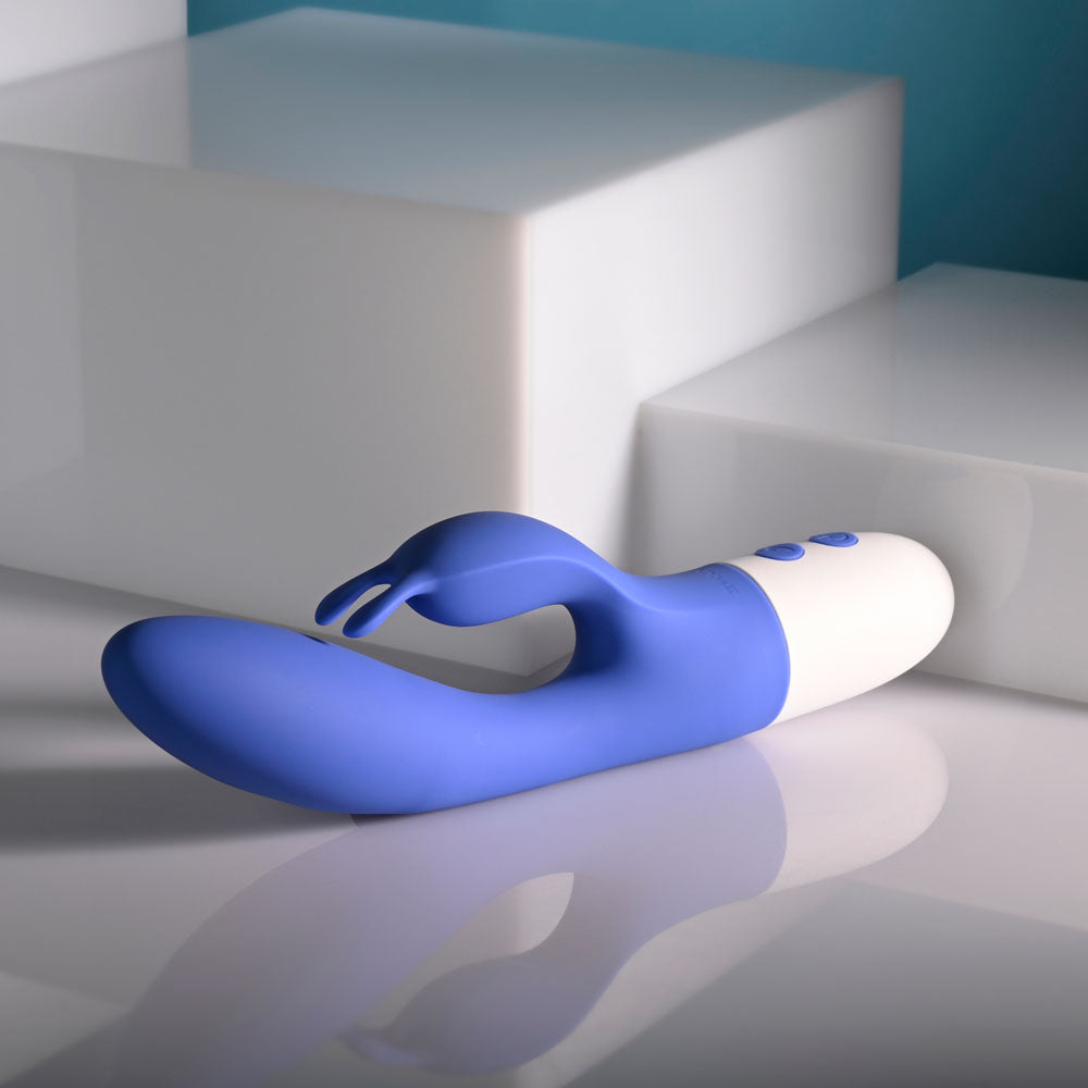 Evolved FUNNY BUNNY - Blue 20 cm USB Rechargeable Rabbit Vibrator Evolved