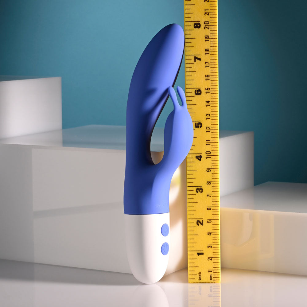 Evolved FUNNY BUNNY - Blue 20 cm USB Rechargeable Rabbit Vibrator Evolved