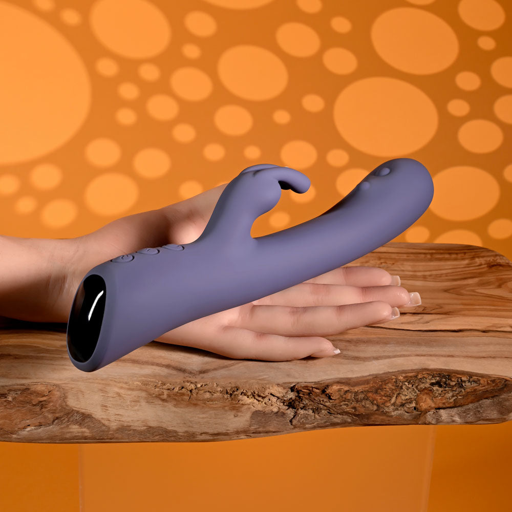 Evolved POPPIN GOOD TIME - Purple 20 cm USB Rechargeable Rabbit Vibrator Evolved