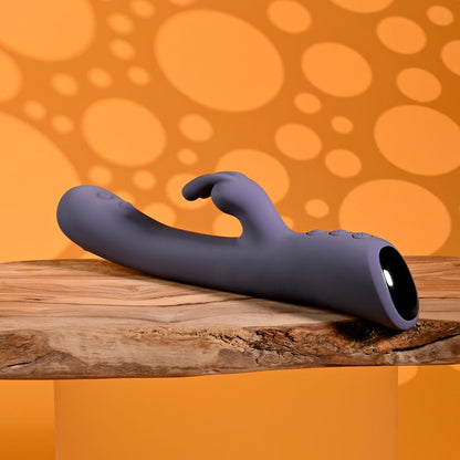 Evolved POPPIN GOOD TIME - Purple 20 cm USB Rechargeable Rabbit Vibrator Evolved
