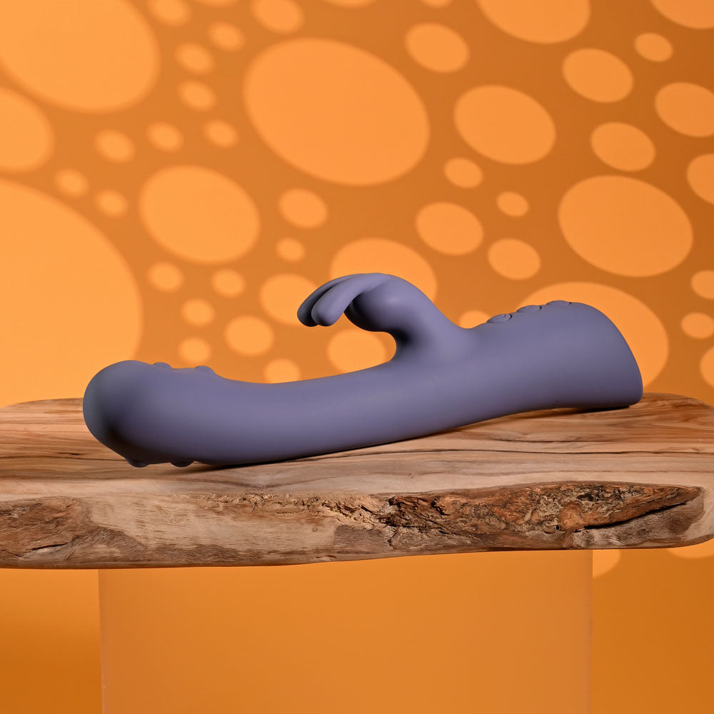 Evolved POPPIN GOOD TIME - Purple 20 cm USB Rechargeable Rabbit Vibrator Evolved